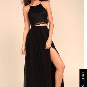 lulus two-piece prom dress